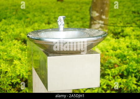 Direkte Trinkwasser Einrichtungen Stockfoto