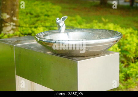 Direkte Trinkwasser Einrichtungen Stockfoto