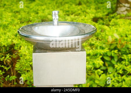 Direkte Trinkwasser Einrichtungen Stockfoto