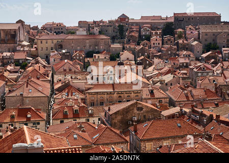 Dächer in Dubrovnik, Altstadt, Kroatien Stockfoto