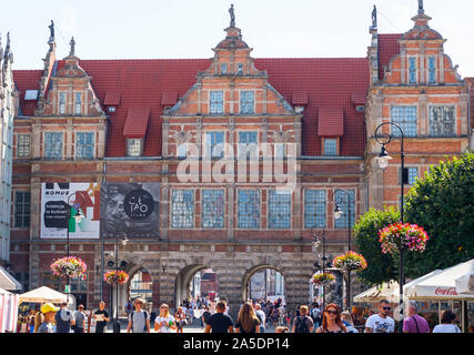 Green Gate in Danzig Altstadt zwischen Market Street und Motlawa Fluss Stockfoto