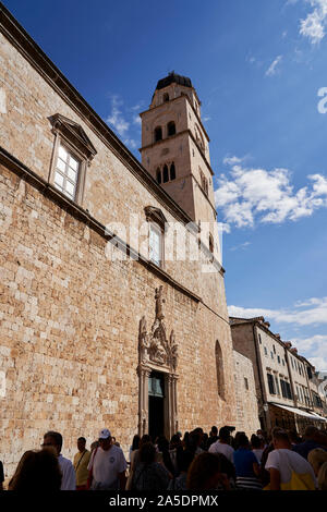 Kirche und Kloster der Franziskaner in Dubrovnik, Altstadt, Kroatien Stockfoto
