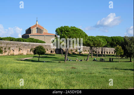 Rom. Italien. Parco degli Acquedotti, den Acquedotto Felice (Aqua Felix), erbaut 1574-1587 von Matteo Bortolani und Giovanni Fontana, unter der Schirmherrschaft Stockfoto