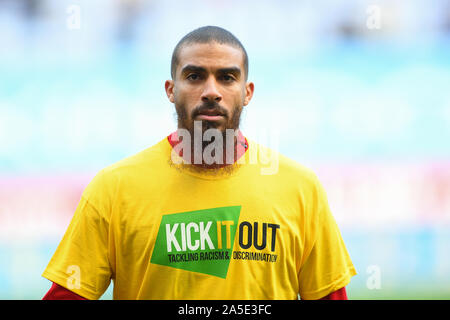 Wigan, Großbritannien. Okt, 2019 20. Lewis Grabban (7) von Nottingham Forest während der Sky Bet Championship Match zwischen Wigan Athletic und Nottingham Forest bei der DW Stadium, Wigan am Sonntag, den 20. Oktober 2019. (Credit: Jon Hobley | MI Nachrichten) das Fotografieren dürfen nur für Zeitung und/oder Zeitschrift redaktionelle Zwecke verwendet werden, eine Lizenz für die gewerbliche Nutzung Kreditkarte erforderlich: MI Nachrichten & Sport/Alamy leben Nachrichten Stockfoto