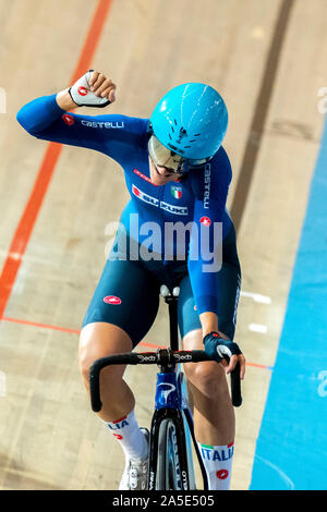 Maria Giulia Confalonieri ITA gewinnt Gold in den Frauen Punkte Rennen während der uec Titel Radfahren Europäische Meisterschaft am Oktober, 19 2019 in Apeldoorn, Niederlande. (Foto von SCS/Sander Chamid Stockfoto