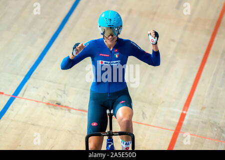 Maria Giulia Confalonieri ITA gewinnt Gold in den Frauen Punkte Rennen während der uec Titel Radfahren Europäische Meisterschaft am Oktober, 19 2019 in Apeldoorn, Niederlande. (Foto von SCS/Sander Chamid Stockfoto