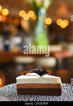 Dessert, Gebäck, Kuchen, Käsekuchen, Eis Stockfoto
