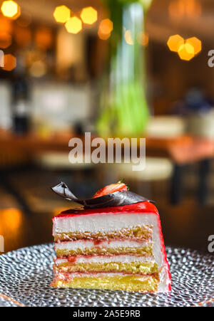 Dessert, Gebäck, Kuchen, Käsekuchen, Eis Stockfoto