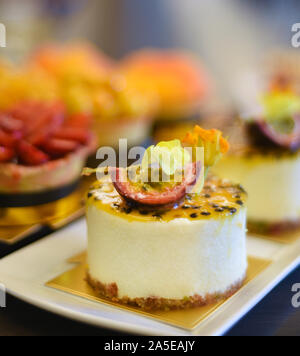 Dessert, Gebäck, Kuchen, Käsekuchen, Eis Stockfoto
