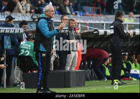 Genua, Italien. Okt, 2019 20. Claudio Ranieri (sampdoria) bei Sampdoria vs AS Rom - Italienische Fußball Serie A Männer Meisterschaft - Credit: LPS/Danilo Vigo/Alamy leben Nachrichten Stockfoto