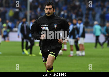 Genua, Italien. Okt, 2019 20. L'arbitro Maresca bei Sampdoria vs AS Rom - Italienische Fußball Serie A Männer Meisterschaft - Credit: LPS/Danilo Vigo/Alamy leben Nachrichten Stockfoto