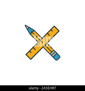 Design Services Icon Set. Vier Elemente in verschiedenen Stilrichtungen von Design der Benutzeroberfläche und der ux icons Collection. Creative Design Services Icons, Umriss Stock Vektor