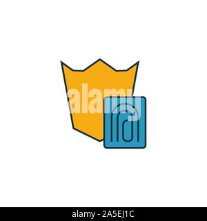 Kryptografische Signatur Icon Set. Vier Elemente in verschiedenen Stilrichtungen von crypto Währung icons Collection. Kreative kryptografische Signatur Symbole Stock Vektor