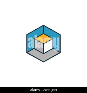 3D-Modellierung Icon Set. Vier Elemente in verschiedenen Stilrichtungen von Design der Benutzeroberfläche und der ux icons Collection. Kreative 3D-Modellierung Icons, Outline, farbige und Stock Vektor