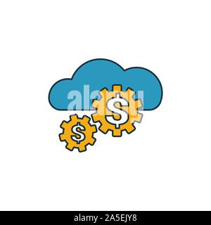 Fintech Industrie Icon Set. Vier Elemente in verschiedenen Stilrichtungen von fintech icons Collection. Kreative fintech Industrie gefüllt Symbole, Outline, farbig Stock Vektor