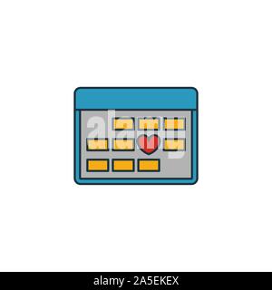 Hochzeit Symbol gesetzt. Vier Elemente in verschiedenen Stilrichtungen von Flitterwochen icons Collection. Kreative Hochzeit Icons, Outline, farbige und flach Stock Vektor