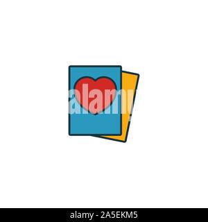 Pässe Icon Set. Vier Elemente in verschiedenen Stilrichtungen von Flitterwochen icons Collection. Kreative Pässe Icons, Outline, farbige und flach Stock Vektor