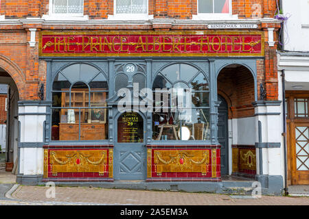 Der alte Fürst Albert Hotel, Folkestone, Kent. Stockfoto