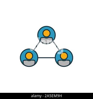 Teamwork Icon Set. Vier Elemente in verschiedenen Stilrichtungen von Humanressourcen icons Collection. Kreative Teamarbeit Icons, Outline, farbige und flach Stock Vektor