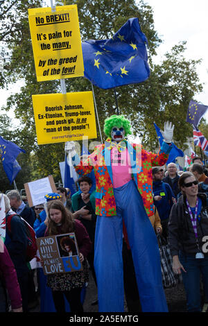 London, Großbritannien. 19. Oktober 2019. Die Abstimmung März in Central London. Credit: Joe Kuis/Alamy Nachrichten Stockfoto