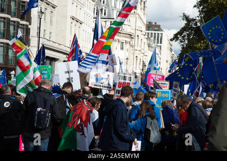 London, Großbritannien. 19. Oktober 2019. Die Abstimmung März in Central London. Credit: Joe Kuis/Alamy Nachrichten Stockfoto