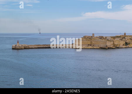 Valletta ist eine wunderschöne historische Stadt und andere bezaubernde Orte auf der Insel Malta. Stockfoto