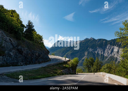 Alpe d'Huez, Frankreich. Stockfoto