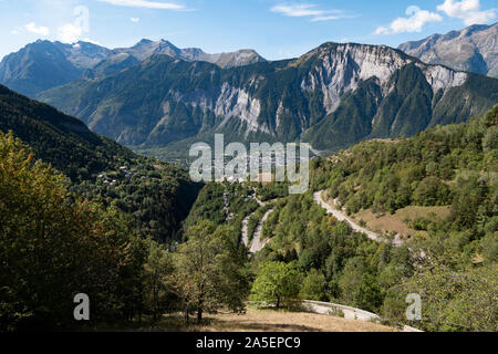 Alpe d'Huez, Frankreich. Stockfoto