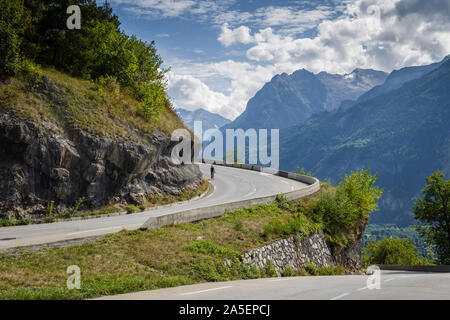 Alpe d'Huez, Frankreich. Stockfoto