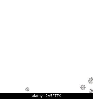 Weihnachten nahtlose Muster Schneeflocke auf weißem Hintergrund eps 10. Stock Vektor