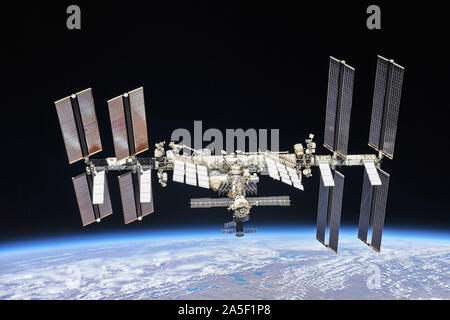 Voll International Space Station abgeschlossen Stockfoto