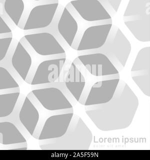 Weiß Hexagon vector Hintergrund Überschneidungen. design Eps 10. Stock Vektor