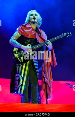 Las Vegas, Nevada, USA. Oktober 19, 2019. Johannes 5 Gitarrist Rob Zombie auf der Bühne an der dritten jährlichen Las Kombination Heavy Metal Musik Festival in der Innenstadt von Las Vegas Events Center statt. Foto: Ken Howard Bilder Credit: Ken Howard/Alamy leben Nachrichten Stockfoto