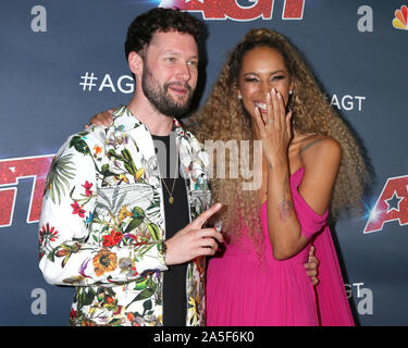 "America's Got Talent" Saison 14 Finale rote Teppich an die Dolby Theatre am 18. September 2019 in Los Angeles, CA bietet: Calum Scott, Leona Lewis, In: Los Angeles, Kalifornien, Vereinigte Staaten, wenn: 19 Sep 2019 Credit: Nicky Nelson/WENN.com Stockfoto