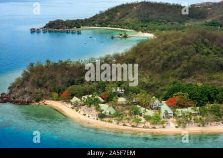 Malolo Island Resort und Likuliku Resort, Mamanucas Inselgruppe Fidschi Stockfoto