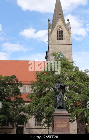 Historische Kirche im Zentrum von Erfurt in Ostdeutschland Stockfoto