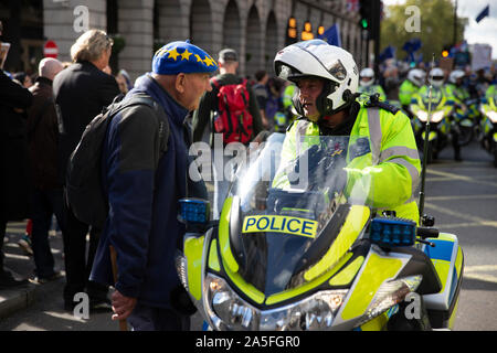 London, England, 19. Oktober 2019; Abstimmung März anspruchsvolle ein zweites Referendum über Brexit. Stockfoto