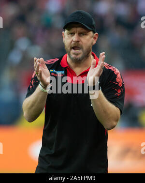 Köln, Deutschland, 20.10.2019, Bundesliga Spieltag 8, 1. FC Köln - SC Paderborn: Manager Steffen Baumgart (Paderborn). DFL BESTIMMUNGEN VERBIETEN DIE VERWENDUNG VON Fotografien als BILDSEQUENZEN UND/ODER QUASI-Video Quelle: Juergen Schwarz/Alamy leben Nachrichten Stockfoto