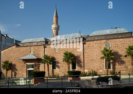 PLOVDIV, Bulgarien - Juli 02, 2019: dzhumaya Moschee im historischen Zentrum. Plovdiv ist die zweitgrößte Stadt in Bulgarien. Stockfoto