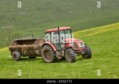Traktor Proxima 90 Zetor in Derbyshire Country, England, Großbritannien. Stockfoto