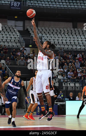 Roma, Italien. Okt, 2019 20. Virtus Roma gewinnt der fünfte Tag der LBA-Meisterschaft gegen Fortitudo Bologna 79-65 (Foto von Domenico Cippitelli/Pacific Press) Quelle: Pacific Press Agency/Alamy leben Nachrichten Stockfoto