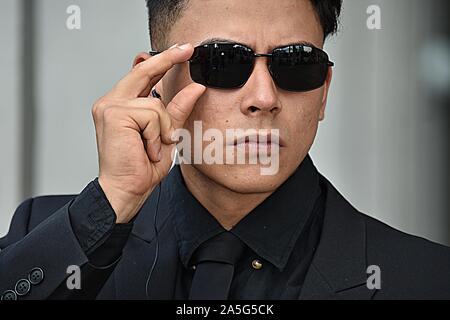 Mib Men In Black oder FBI-Agent Stockfoto