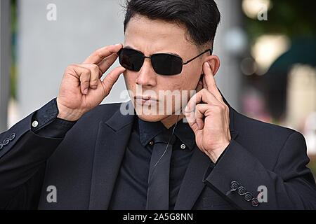 Mib Men In Black Security Guard Stockfoto