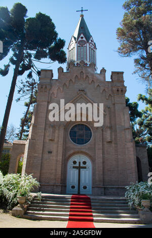 Historischen Stein christliche Kapelle im Weingut Santa Rita Chile Stockfoto