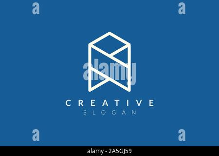 Modernes, minimalistisches Vektor. Geometrische Form Logo. Sechsecke und Dreiecke, Quadrate und Kreise geometrische Logo Symbole Vector Illustration Stock Vektor
