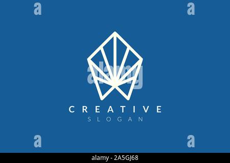 Modernes, minimalistisches Vektor. Geometrische Form Logo. Sechsecke und Dreiecke, Quadrate und Kreise geometrische Logo Symbole Vector Illustration Stock Vektor