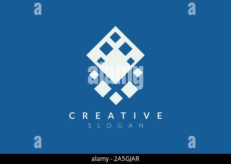 Modernes, minimalistisches Vektor. Geometrische Form Logo. Sechsecke und Dreiecke, Quadrate und Kreise geometrische Logo Symbole Vector Illustration Stock Vektor