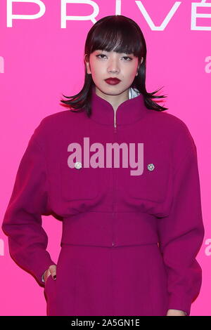 Die japanische Schauspielerin Nana Komatsu besucht Chanel Ausstellung 'MADEMOISELLE PRIVE TOKIO" Opening Party photocall in Tokyo, Japan am 17. Okt 2019. Credit: motoo Naka/LBA/Alamy leben Nachrichten Stockfoto