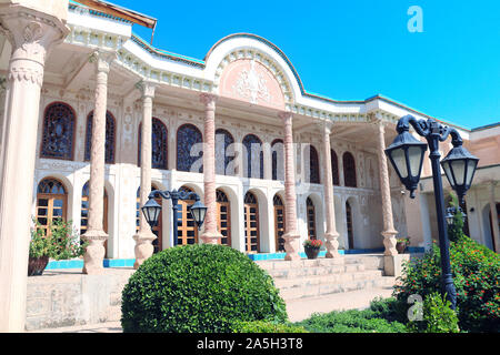 Hof und Garten eines Shah Haus, in Isfahan für die Ankunft des Schah, im Iran gebaut Stockfoto