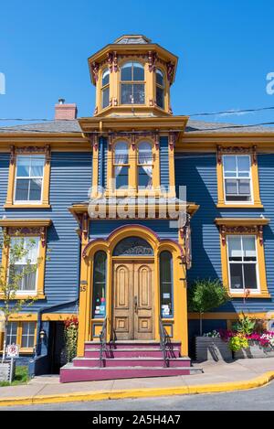 Das historische Haus in der Altstadt von Lunenburg, Nova Scotia, Kanada Stockfoto